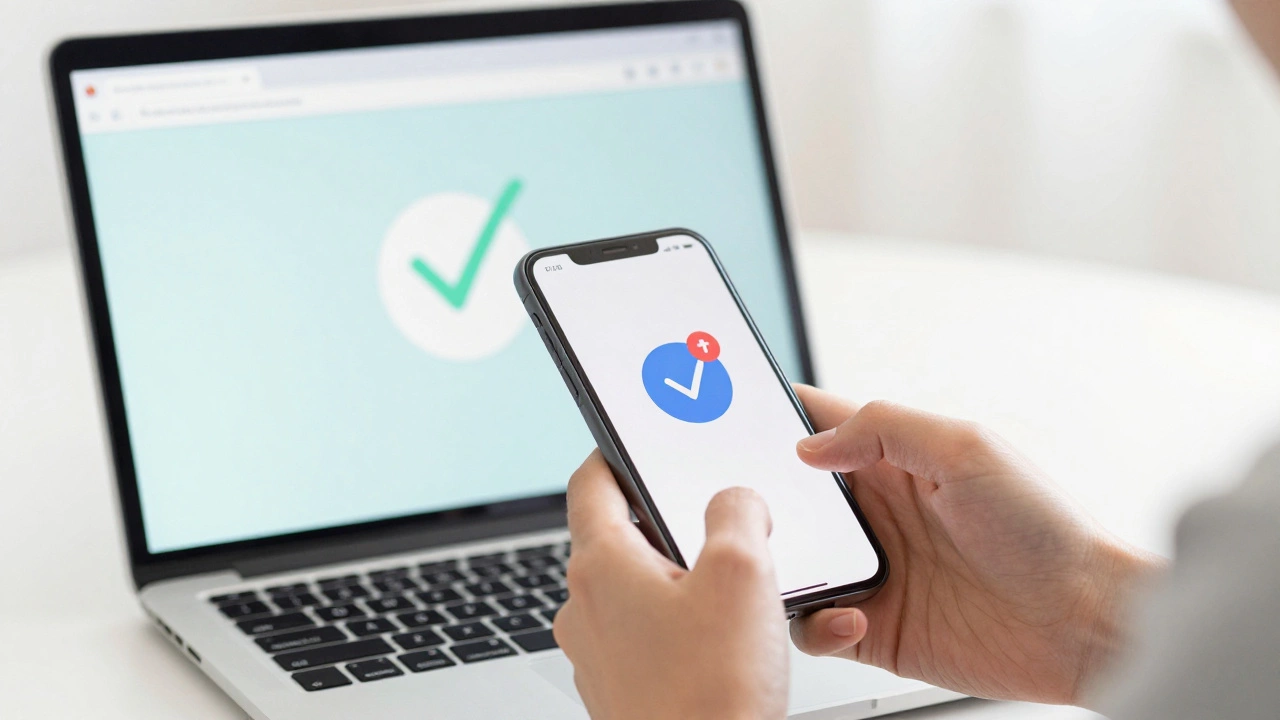 Person using smartphone price alert and laptop incognito mode for flight savings