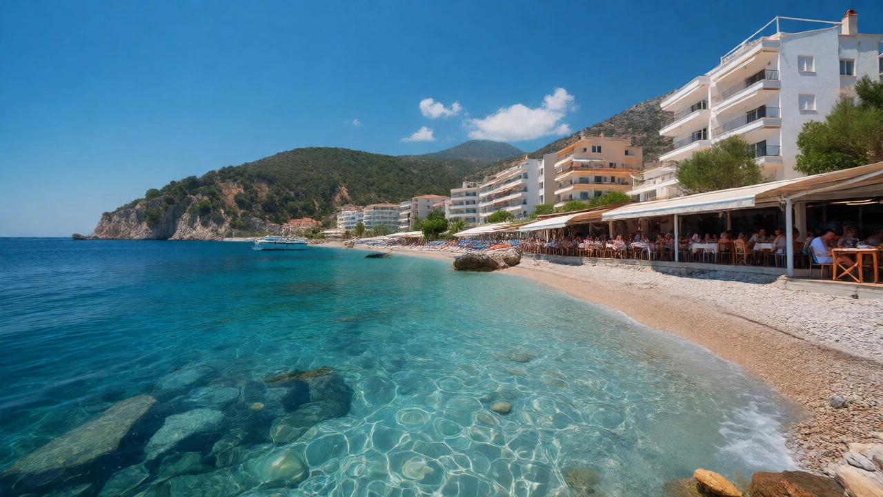 Scenic beachfront apartments in Saranda, Albania